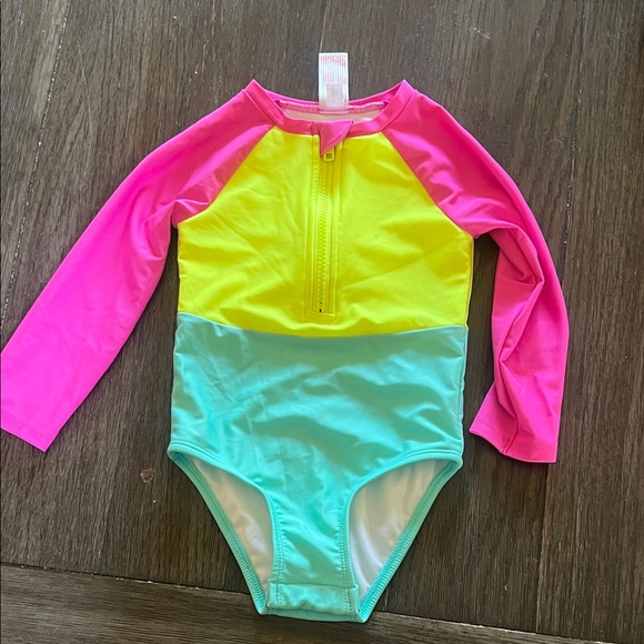 Cat & Jack Other - Cat & Jack Pink, Yellow, and Mint Rashguard